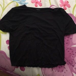 Black crop top